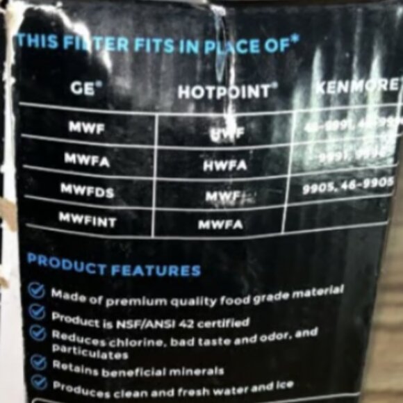 3 x GE MWF Water Filter K&J Premium Replacement NSF Certified Fast Ship - Picture 4 of 4